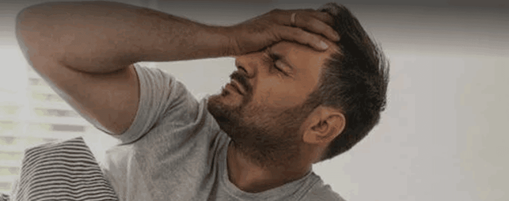 Man receiving Hangover IV therapy at Dr Refresh Med Spa in West Hollywood.