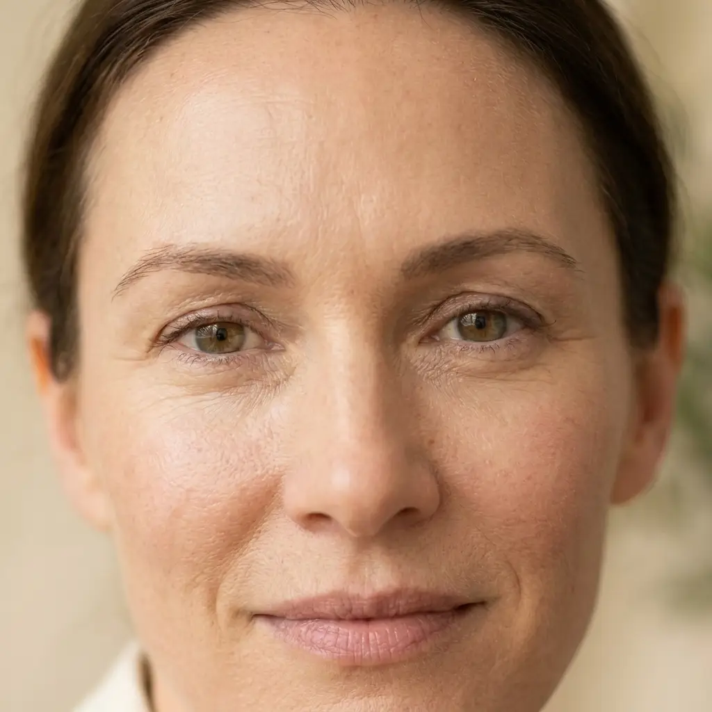 Woman showing a lifted open brow, wrinkle relaxers West Hollywood