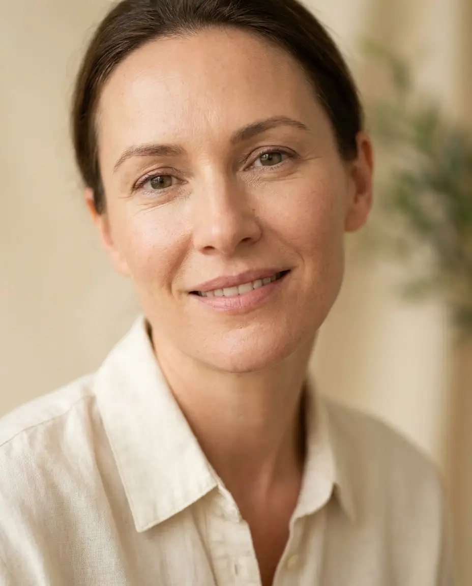 Woman with a smooth, natural expression, wrinkle relaxers in West Hollywood